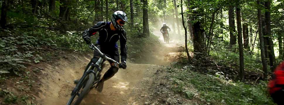 un stagiaire de l'Ecole de VTT Buissonnière